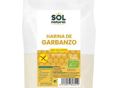 Farinha de grubanzolessa de grão de bico 500g Sun Natural