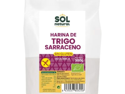 Farinha de trigo sarraceno sem glúten 500g Sol natural