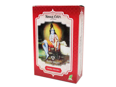 Henna escura de mogno poeira 100 g radhe sham