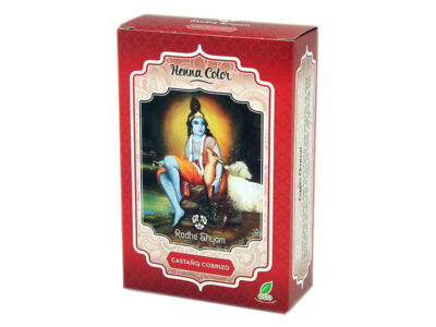 Henna castaño cobrizo pó 100 g radhe shyam