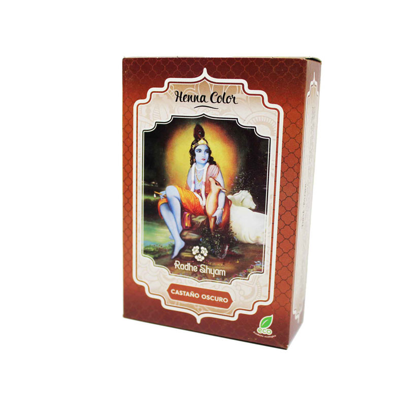 Henna Dark Castaño Powder 100 g Radhe Shyam