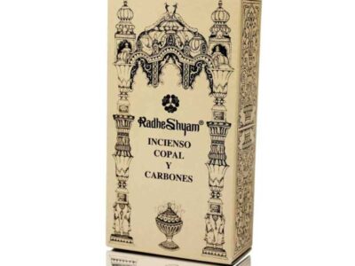 Incenso copal 50g e carbono 10u radhe shyam