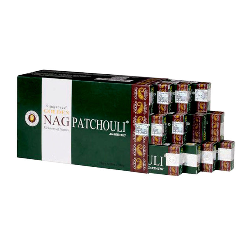Golden Pachuli 12x15g Nag Champa Incense