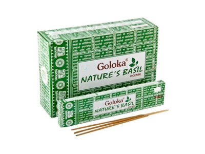 Basílio de Basil 12x15g da Nature, Nag Champa da natureza