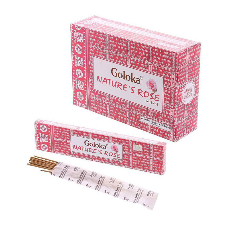 Incenso Goloka Nature's Rose 12x15g Nag Champa
