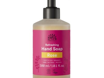 Sabonete Rose com dispensador de Urtekram Bio 300ml