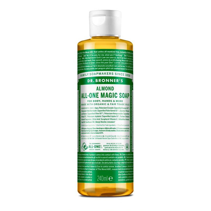 Amêndoas de sabão líquido bio 240ml Dr. Bronner's