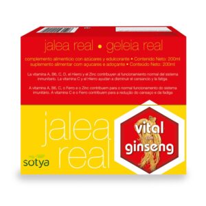 Geléia real vital com ginseng 20 frascos sotya