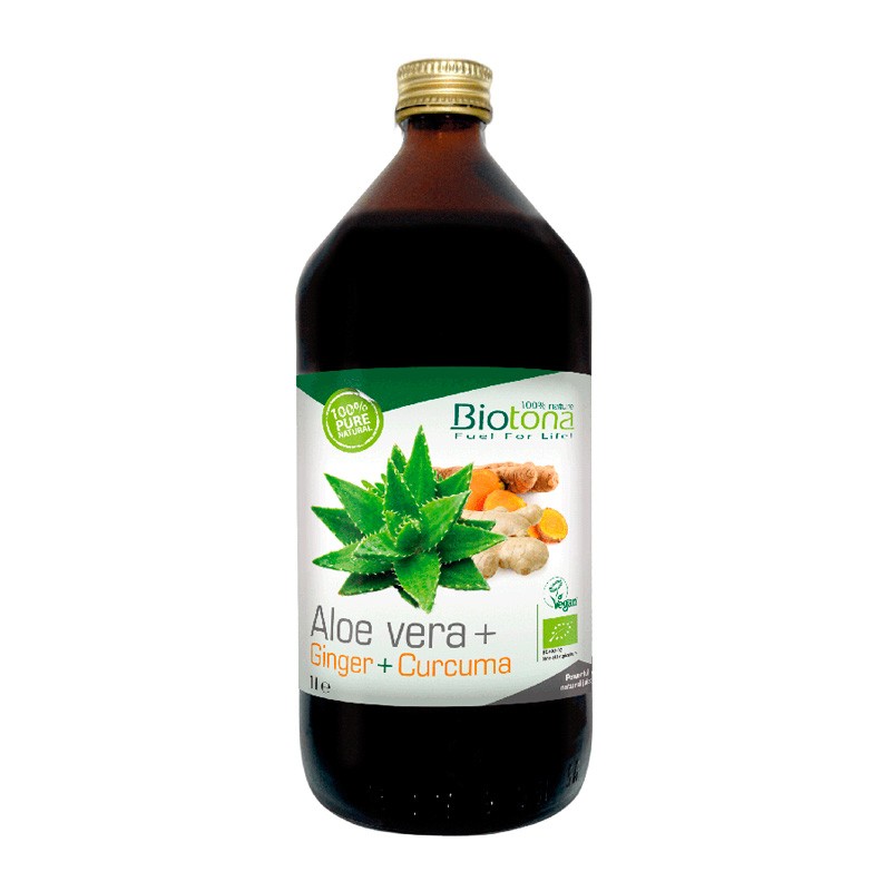 Suco aloe vera+ gengibre+ curcma bio 1l biotone