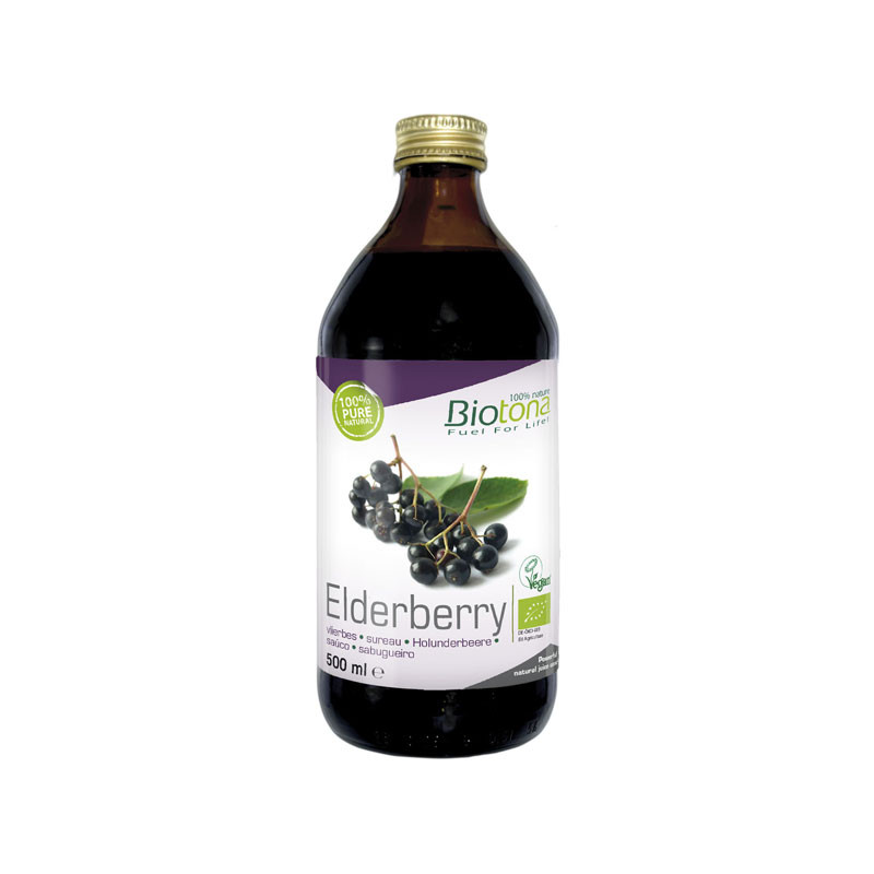 Suco de sauco concentrado (eldelberry) bio 500 ml biotona