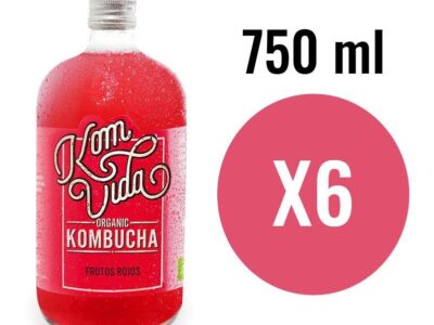 Frutas vermelhas Kombucha (Berryvida) Bio 6x750ml Komvida