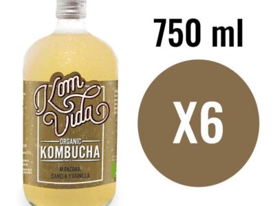Kombucha Apple, Canela e Vanilla Bio 6x750ml Komvida