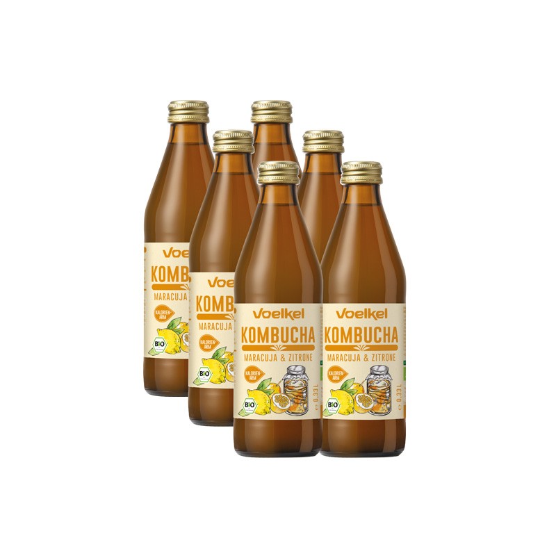 Kombucha Maracuya e Limon Bio 6x330ml Voelkel