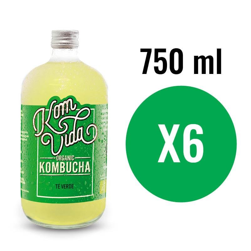 Kombucha Te Tea (Greenvida) Bio 6x750ml Komvida
