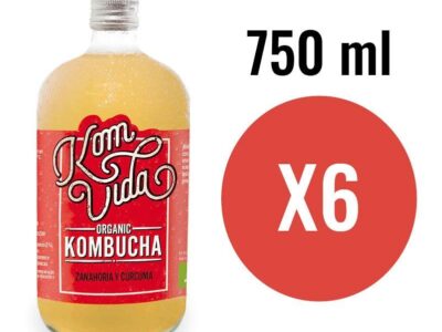 Kombucha Carria e Curcuma Bio 6x750ml Komvida