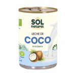 Leite de coco para cozinhar pode 400 ml de sol natural
