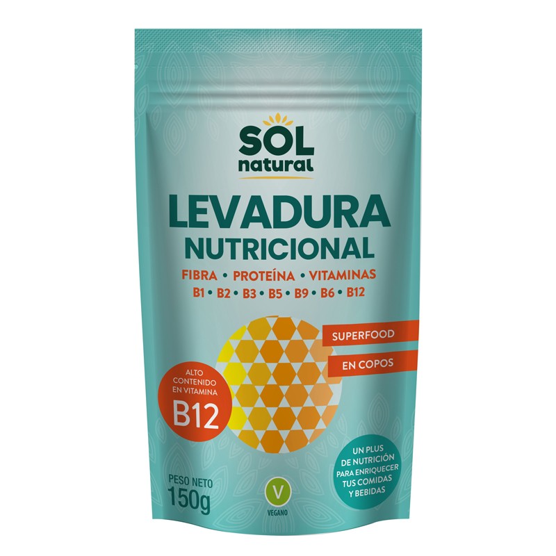 Feracho nutricional com Vit.B 12 150G Sun Natural