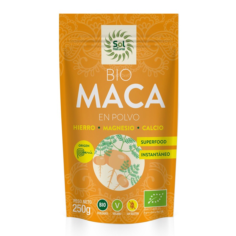 Maca pó 250g sol natural