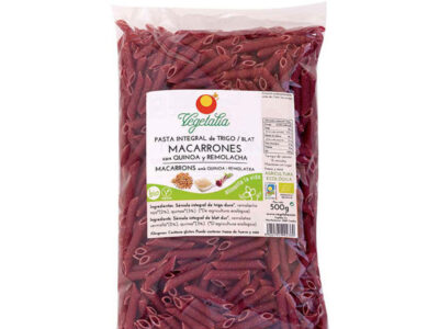 Macarrones com quinoa e beterraba bio 500 g de vegetais