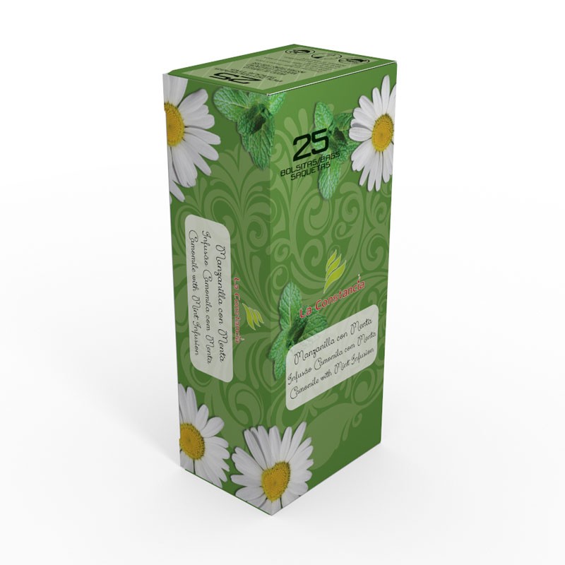 Camomila com hortelã 25 filtros a constância