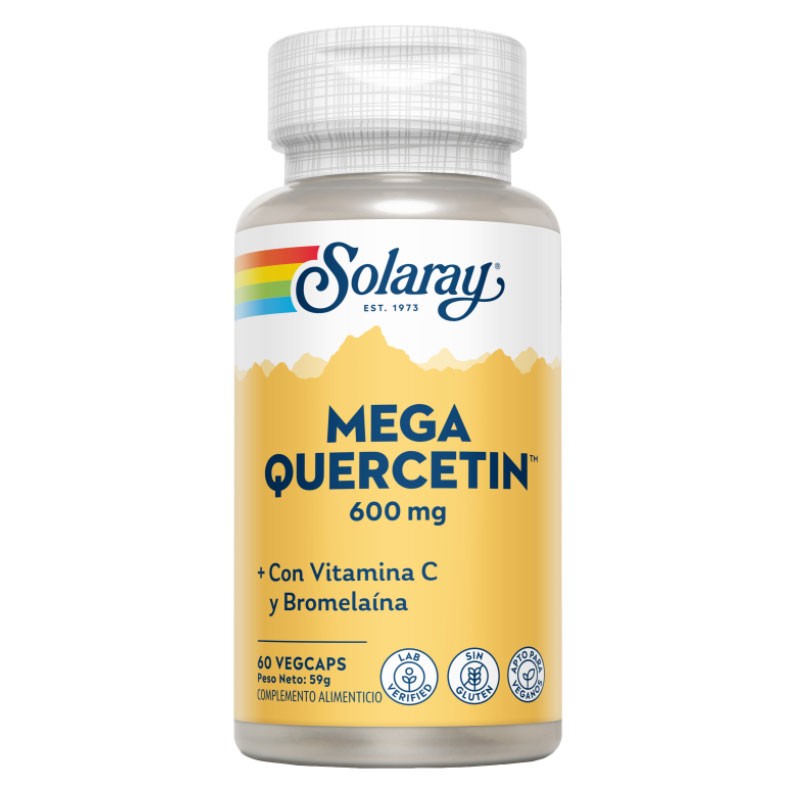 Mega quercetina 600mg 60vcaps solaray