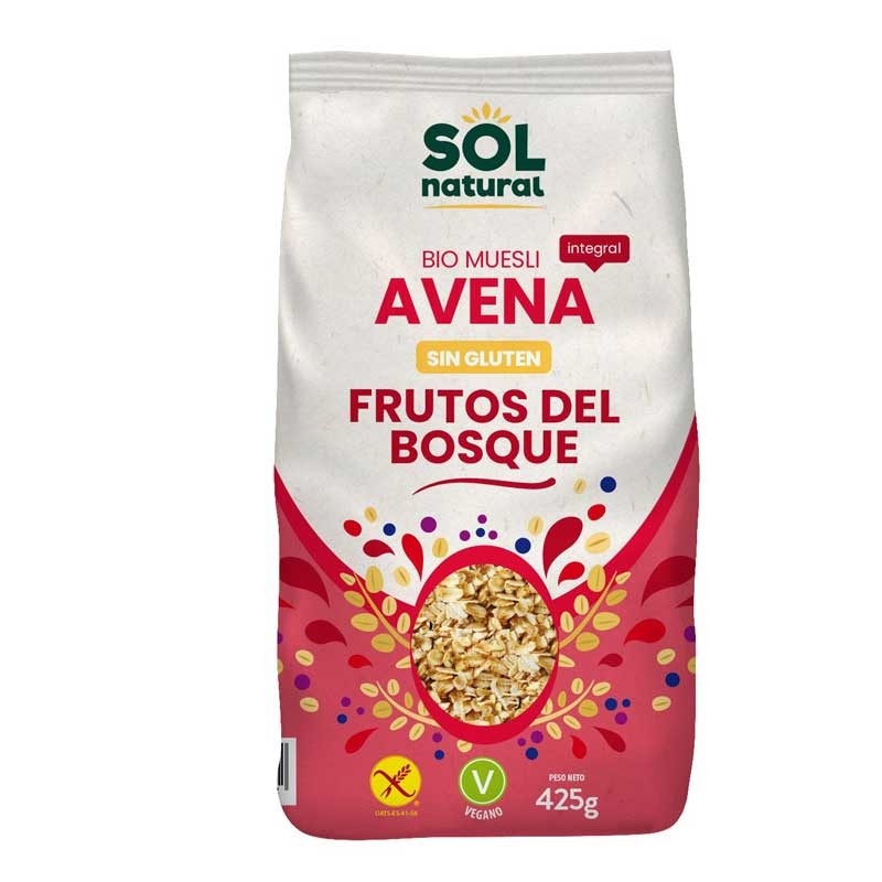 Avena Sampli com frutas do glúten sem Bost 425G Sol Natural
