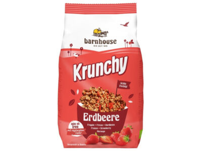Mueli Krunchy Strawberry Bio 375g Varnhouse