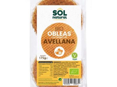 Wafer com Hazellans biológicos 175g Sun Natural
