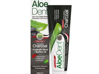 DentiSo Aloe, Carbono Ativo, Chá do chá e Mint 100ml Aloe Dent