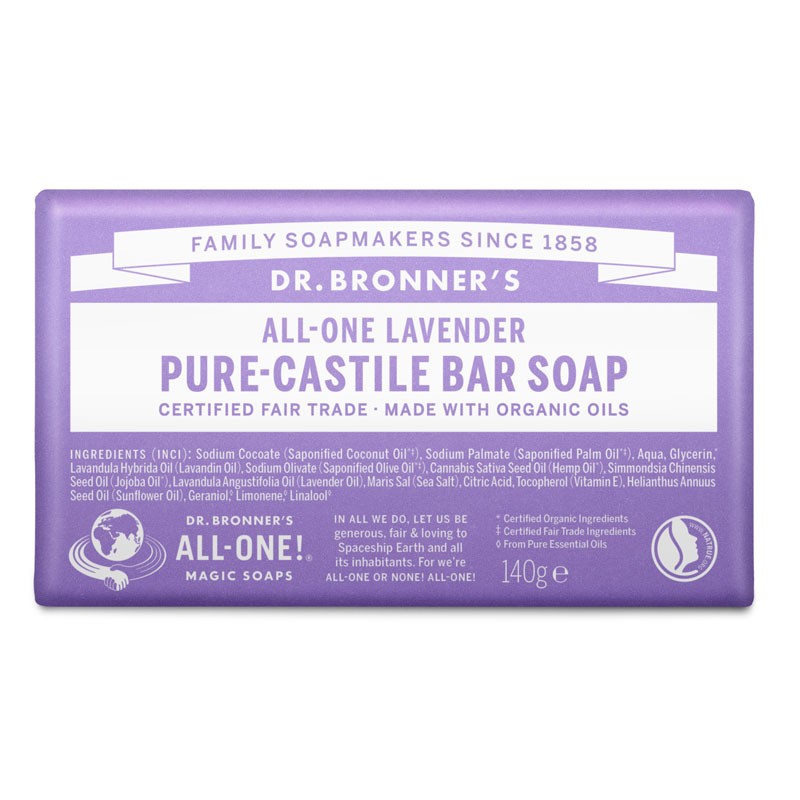 BIO 140G Tablet de sabão de lavanda do Dr. Bronner