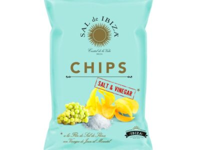 Batatas fritas e sal 125g de sal de Ibiza