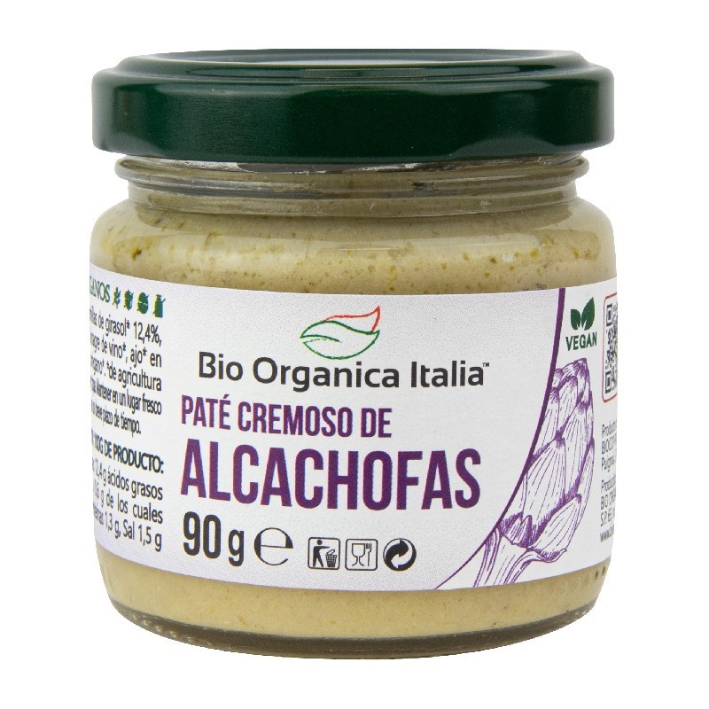 Pate de alcachofras bio 100 g Itália orgânica