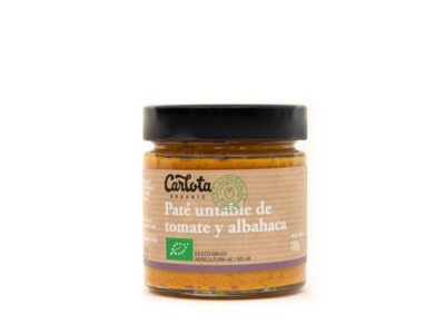 Patê de tomate e manjericão bio 180g Carlota Organic