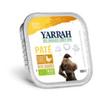 Pate para cães com frango e algas Tarrina Bio 150g Yarrah