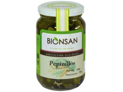 Pepinillos em vinagre bio 345g bionsan