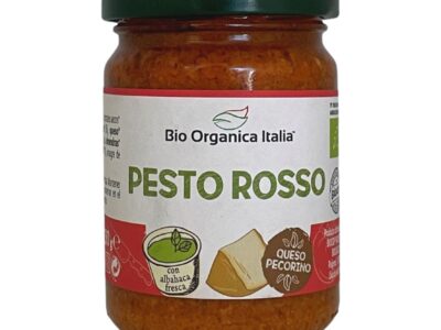 Pesto rosso com pecorina e amêndoas bio 130g Itália orgânica