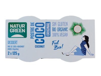 Sobremesa de coco original Bio 2x125g Naturgreen