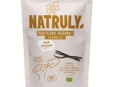 Proteína vegana 75% baunilha bio 350g naturuly