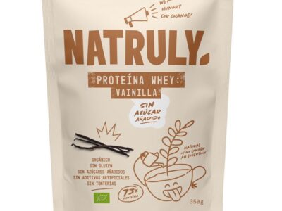 Proteína de soro de leite 73% baunilha bio 350g naturuly