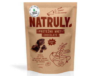 Proteína de soro de leite 70% de chocolate bio 350g naturuly