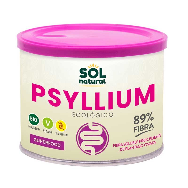 Psyllium em pó S/glúten bio 200g sol natural