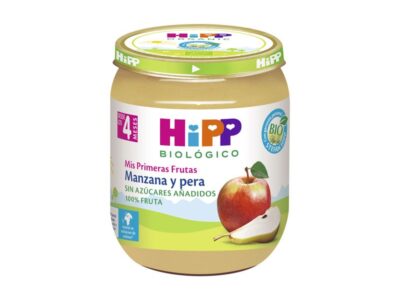 Apple e Pear Tarrito Bio +4m 125g Hipp