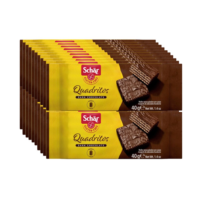 Barcos de chocolate quadritos 20x40g schar