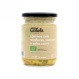 Quinoa com curcuma e curry 425g Carlota Organic Leguts
