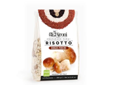 Risoto com cogumelos porcini 250g gli aeroni