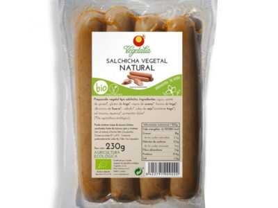 Salsicha vegetal natural Bio 230G vegetal
