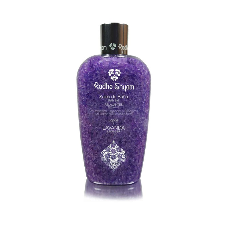 Sais de banheiro relaxantes de lavanda 300g radhe shyam