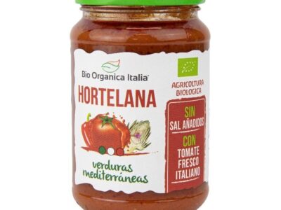 Molho de tomate Hortelana com vegetais mediterrâneos BIO 325ml Organic Italy