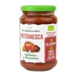 Molho de tomate Puttanesca com azeitona e alcaparras Bio 325ml Organic Italy