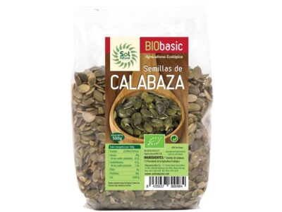 Sementes de abóbora bio 500g sol natural